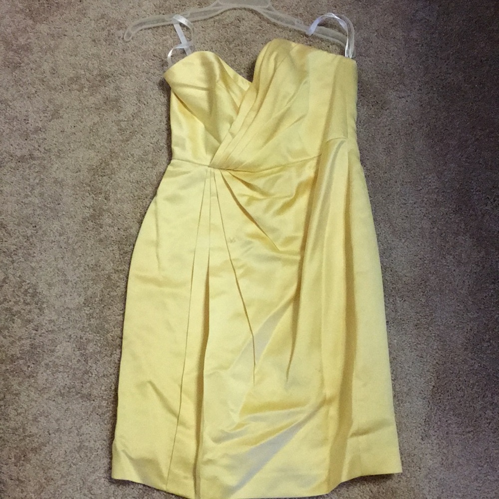 David’s Bridal yellow dress